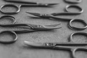NN-Knives Professional Körömvágó olló balkezes hajlított
