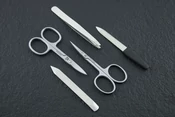 NN Knives Manikűrkészlet Optim Fekete Bőr Modern