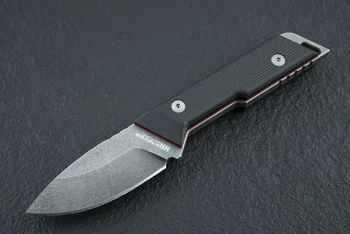 NN Knives Proto DP NC Blade Fekete Richlite EDC kés