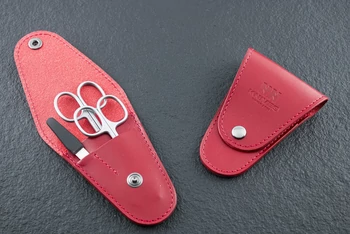 NN Knives Manikűrkészlet City Piros Bőr Modern