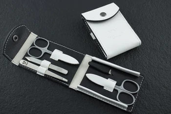 NN Knives Manikűrkészlet Optim Fehér Bőr Modern