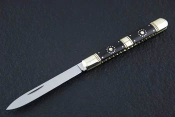 NN-Knives Szalonnázó Zsebkés custom ében