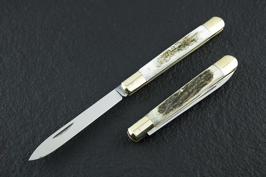 NN-Knives Szalonnázó Zsebkés agancs