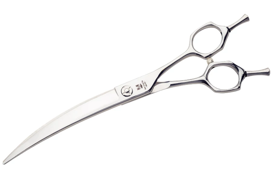 NN-Knives Kutyakozmetikai Olló 7,5 Extra Hajlított
