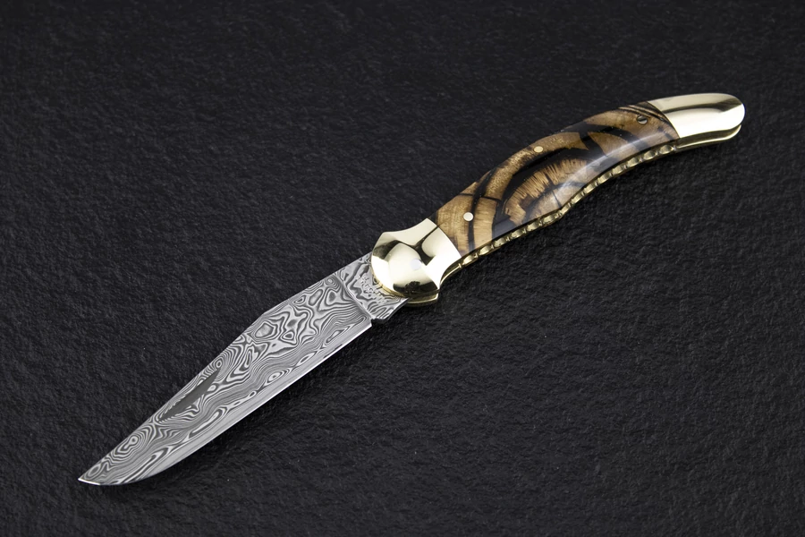 NN Knives Custom Fejesgörbe Zsebkés