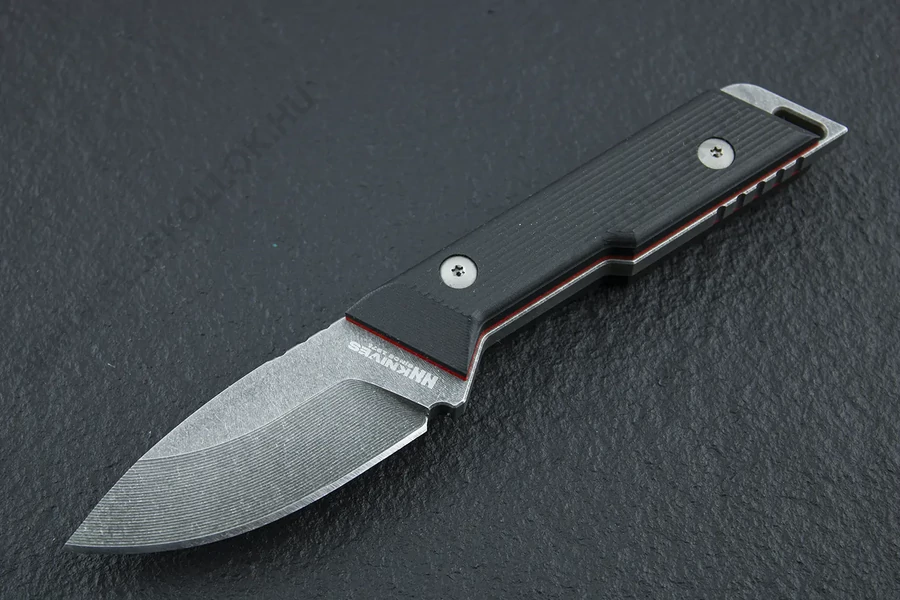 NN Knives Proto DP NC Blade Fekete Richlite EDC kés