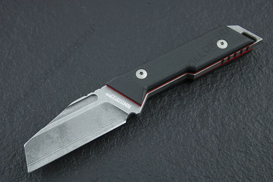 NN Knives Proto W NC Blade Fekete Richlite EDC Kés